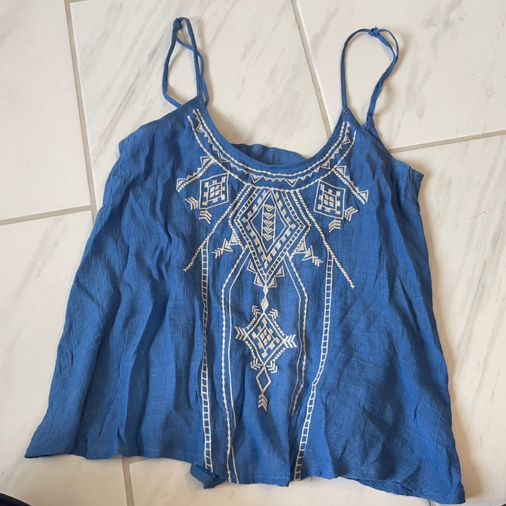 Boutique open back tank.